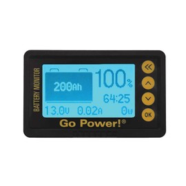 GO Power! 82958 GP-BMK-25 Battery Monitor Kit,Black