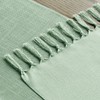 Artoid Mode Sage Green Country House Style Tassels Table Runner,
