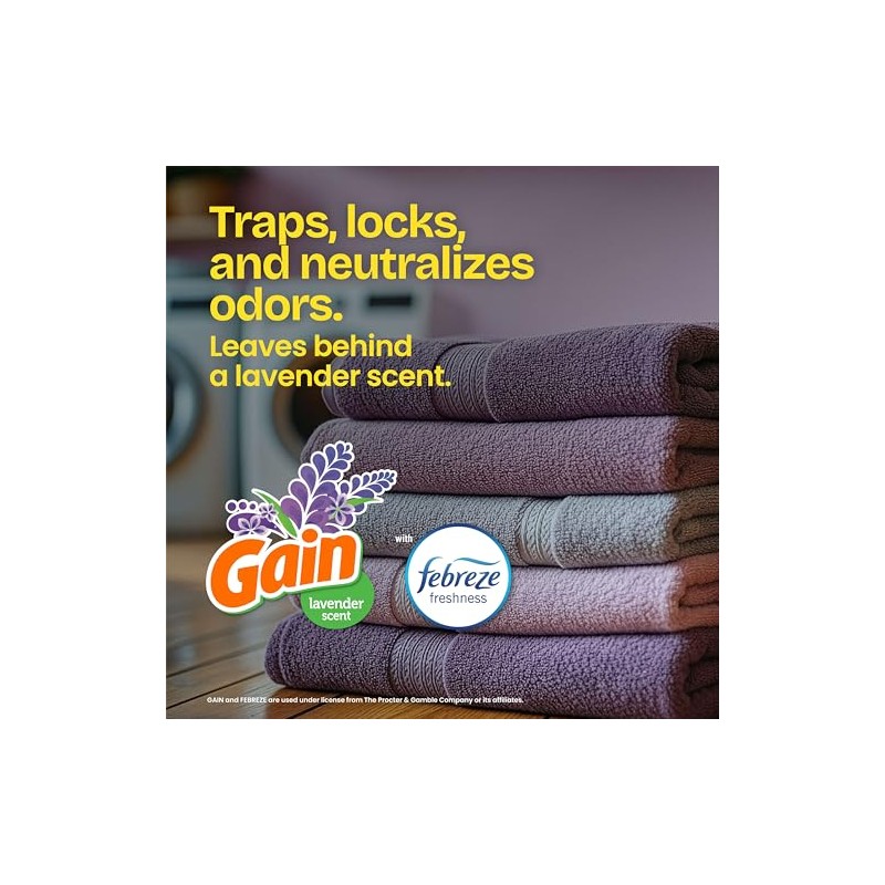 Glad OdorShield Tall Kitchen Drawstring Trash Bags, Lavender, 13 Gallon,