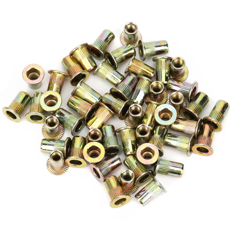 150pcs M4 Color Zinc Plating Rivet Nuts Quick Riveting Automobiles