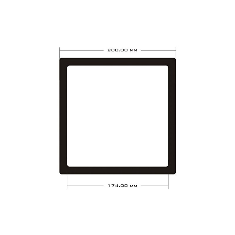 DEMCiflex 200mm Dust Filter - Black/Black