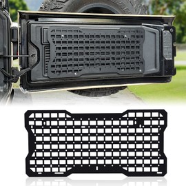 Z8LED JK&JL Tailgate Tactical Panel for Jeep Tailgate Tool Kit/JL Organizer Racks Compatible with Jeep Wrangler 2007-2022 JK JKU & 2018-2022 JL JLU (1 PCS,Aluminum Alloy)