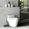 PISE Freestanding Peacock Blue Toilet Brush and Holder Set