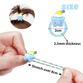 100 Pcs Baby Hair Ties, Soft No-Hurt Toddler Hair Elastics for Girls, Kids Hairbands and Hair Accessories, Gentle Stretch Hair Bands for Baby and Children