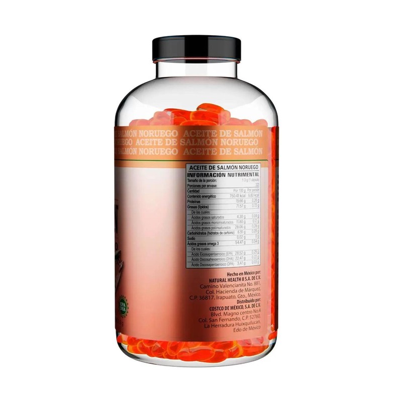 Aceite De Salmon Noruego Omega 3 All Nature 320 Cápsulas