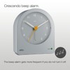 Braun Classic Analogue Alarm Clock with Snooze and Continuous Backlight,
