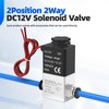 Solenoid Valve, Hoodutric 1/4 Inch NPT DC12V 2 Way Normally