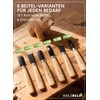 HOLZHELD - 6 Piece Woodworking Chisel Set for Hobby Craftsmen