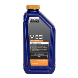 Polaris OEM Snowmobile VES Full Synthetic 2-Cycle Oil, For 2-Stroke Snowmobiles, 1 Quart, Synthetic, Specific for Patriot Boost, Patriot 9R INDY XCR, 550 Voyageur, 550 Indy, Qty 1, Part 2877882