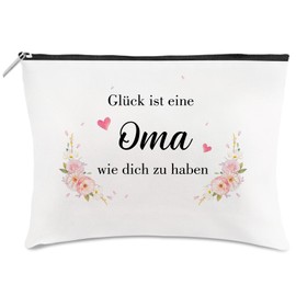Oma Geschenk, Geschenke Für Oma, Elegante Kosmetiktasche, Schminktasche Mit Reisegröße, Ideales Geschenkset Zu Weihnachten, Geburtstag Und Besonderen Anlässen