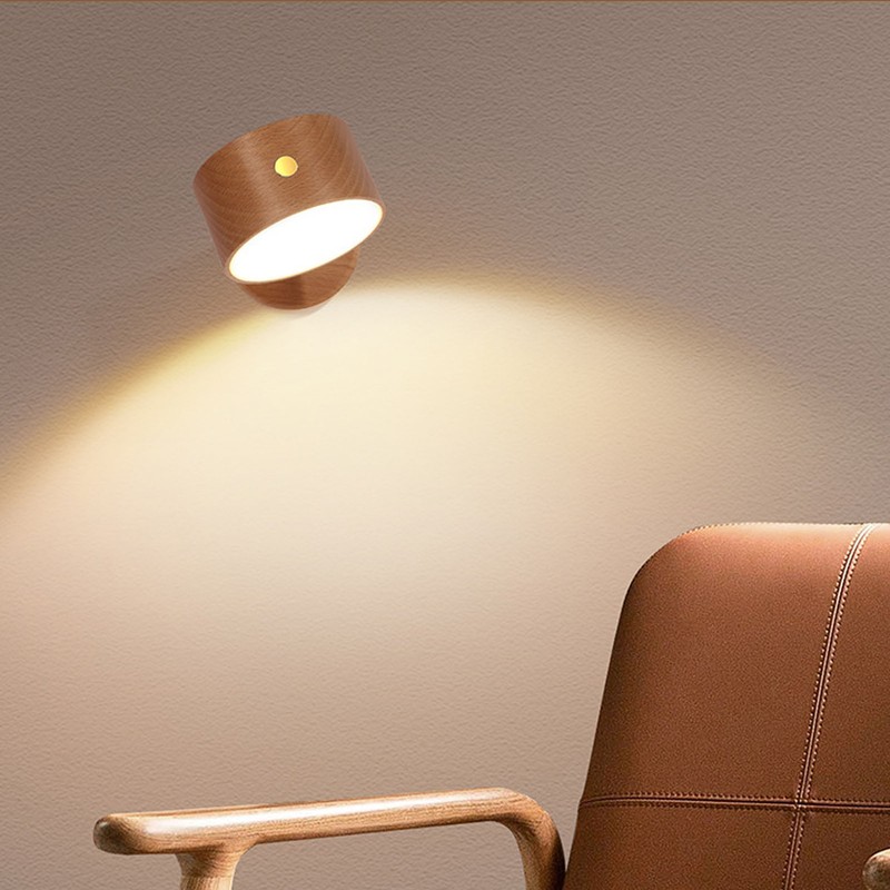 LED Wall Mounted Reading Lights 360 Degree Rotation Magnetic Rechargeable