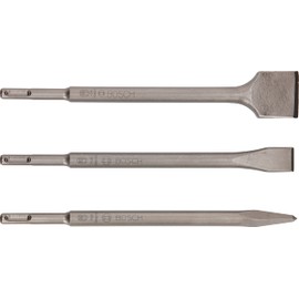 Bosch 2607019457 SDS Plus Chisel Set, Silver, 3 Count (Pack of 1)