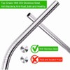 Vinaco Stainless Steel Smoothie Straws, 0.4'' Extra Wide Reusable Metal