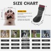 Mihachi Dog Socks Rubber Sole Paw Protectors with Straps Traction