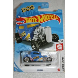 Hot Wheels 2021 Hot Wheels BLUE '32 Ford DOS #27/250  GTB50 HW Mattel Games 1/5 UNO GAME