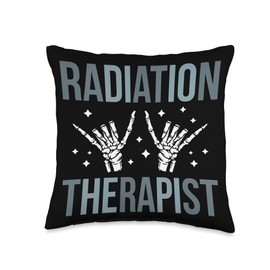 Radiation Therapy Week Radiation Therapist Best Therapist Radiation Therapy Throw Pillow, 16x16, Multicolor