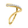 Ross-Simons 0.25 ct. t.w. Diamond Wave Ring in 18kt Gold