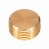 Quickun 3/8" npt Hex Plug Brass Pipe Fitting, Internal Hex