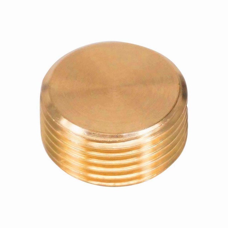 Quickun 3/8" npt Hex Plug Brass Pipe Fitting, Internal Hex