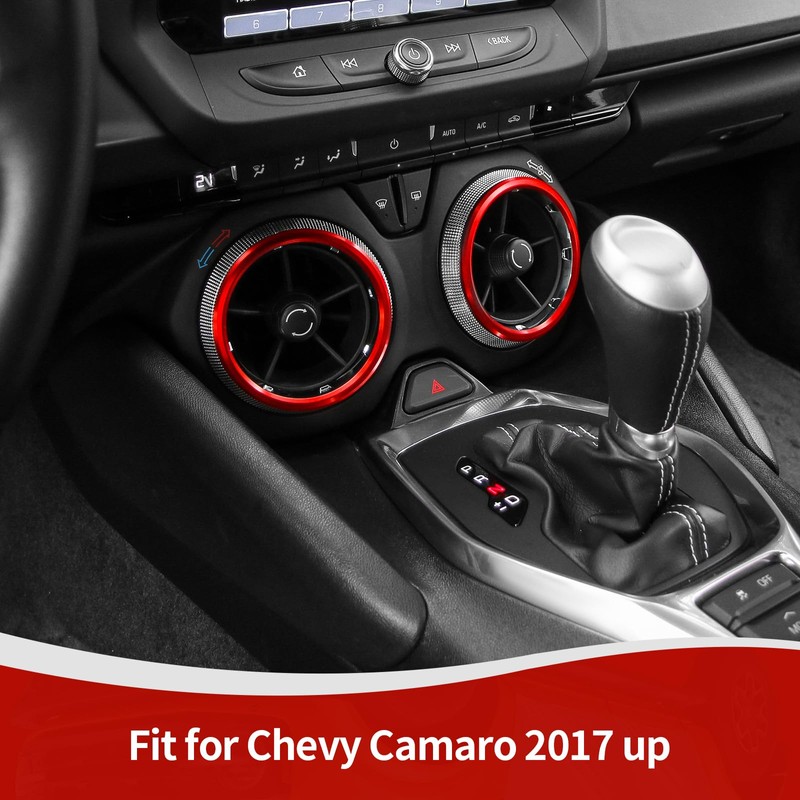 JOSHELA for Camaro Dash Air AC Vent Cover Trim Ring