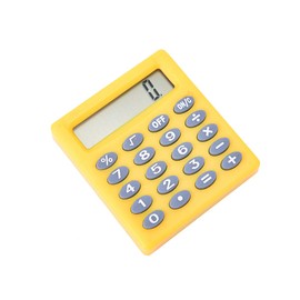 TOOLSTAR Pocket Calculators, 1PCS 8 Digits Electronic Desktop Calculator Mini Calculators Portable Caculator for Mathematics Teaching Daily Basic Office (Yellow)