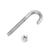 QWORK Steel J-Bolt with Nut, 5/16" x 3" Anchor Bolts,