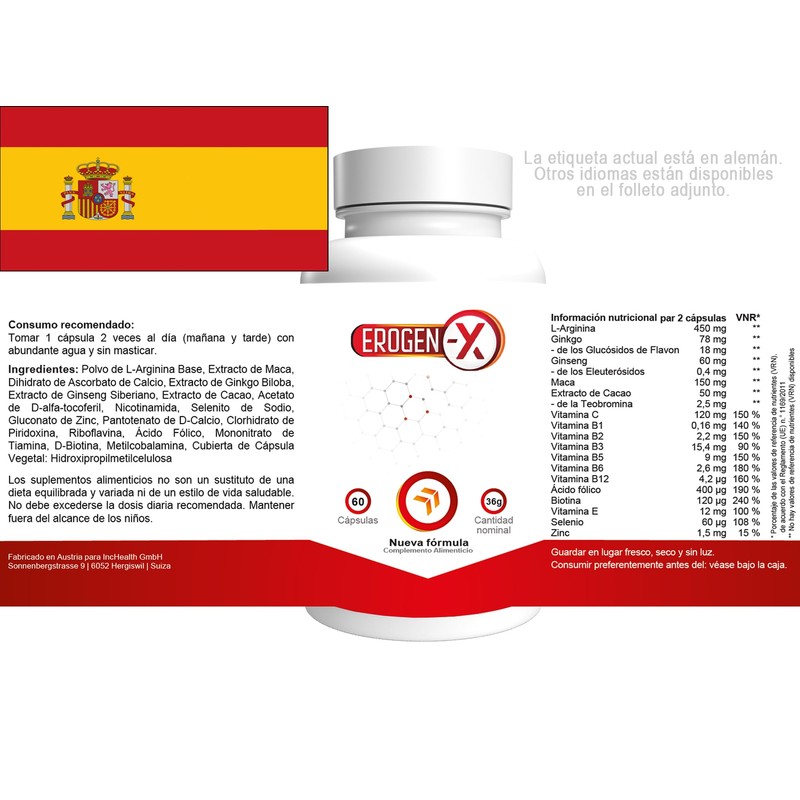 Erogen X - 120 Capsules (2 x 60 Capsules) -