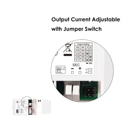 illuburg Dali Push LED Transformer Dimmable 350 mA - 700 mA Output Adjustable 12 W Flicker-Free LED Power Supply Driver