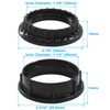 Hitefu 4 Pcs Bakelite Lamp Shade Adapter Rings, E26 Black