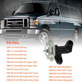 EGR Valve Exhaust Gas Recirculation Valves Fits for 1997-2011 Ford E150 E250 E350, for 2000-2005 Ford Excursion,for 1997-03 Ford F150 F250,for 1999-04 Ford F350, EGR Emissions Valve Replace OE EGV537T
