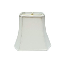 Royal Designs Rectangle Cut Corner Lamp Shade - White - (5 x 6.5) x (8 x 12) x 10