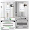 TVWOO Silver Decorative Crystal Curtain Rods 2 Pack:18-45"Heavy Duty Adjustable