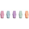 Ticonderoga Pencil Cap Erasers, Assorted Pastel Colors, 10 Count