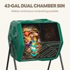 Werph 43 Gallon Compost Bin with Gloves, Fast Assembly &