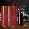 Wine Gift Bags 2PCS Luxury Wine Bottle Gift Bags, 4"X4"X13.8"