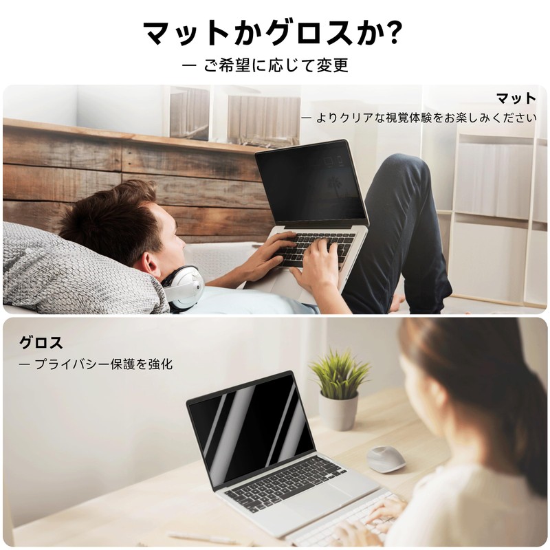 Makinda 14 Inch 16:10 Peeping Prevention Filter for Laptop, Privacy