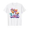 Super Kitties Group T-Shirt, White
