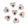 40 x Clear Heart Resin Crystals with Mini Coloured Heart