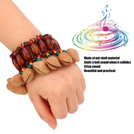 RiToEasysports African Tribal Bracelet Hand Bell Bracelet Tribal Style Party Musical Instruments