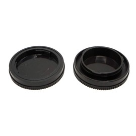 Camera Body Cap + Rear Lens Cap Cover Compatible for Sony E-Mount fit A7IV A7RIV A7RIII A7RII A7III A7II A7 A7C A7S A6600 A6500 A6400 A6300 Camera (2 Pack)
