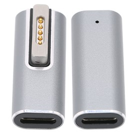 Ejoyous Type C to Magnetic Adapter, Magnetic Adapter T-tip Adapter USB 5A PD Quick Charge Port Converter Connector Replacement for OS X Laptop