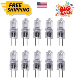Unbranded 10 Watt T3 G4 Base 12 Volt 2500 Hours Light Bulb 10W 12V 2900K Landscape,10 Pack