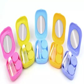 Dodam 도담몰 휴대용 심플 렌즈케이스 렌즈보관파우치 DODAMMALL Portable Simple Lens Case Lens Storage Pouch