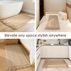 Waffle Bath Mat Set of 2, Absorbent Waffle Bathroom Rug