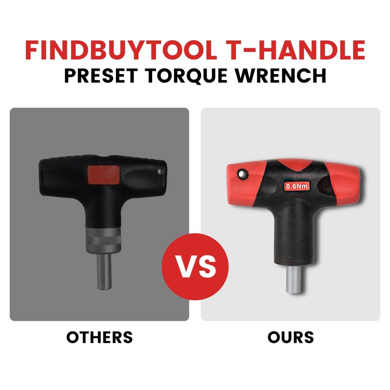 FIND BUY TOOL Findbuytool T-Handle Preset Torque Wrench, Precision Click-Type