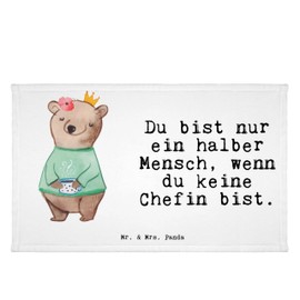 Mr. & Mrs. Panda Guest Towel Chef with Heart - Gift, Travel Towel, Wellness, King, Colleague, Company Owner, Work Colleague