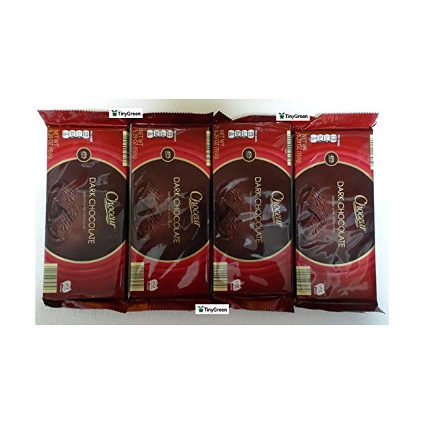 Choceur Dark Chocolate Smooth Dark Chocolate 49% Cocoa 5.29oz 150g (Pack of Four)