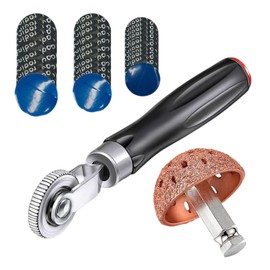 ccsmsys 32PCS Tire Patch Roller Kit, Tire Repair Tool for Car Grinding, Repair Buffing Wheel/Inner Liner Scraper/ 30PCS Wheel Patches(32/42/58mm)