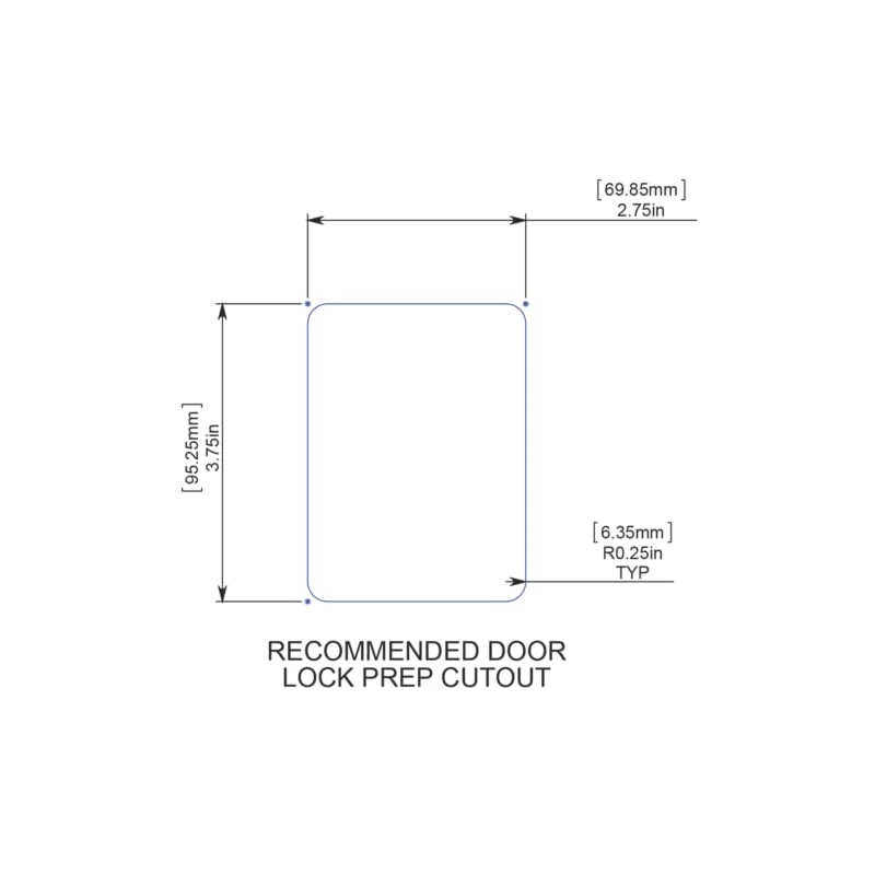 Global PRO Series Classic PRO Entry Door Lock Black (Choose