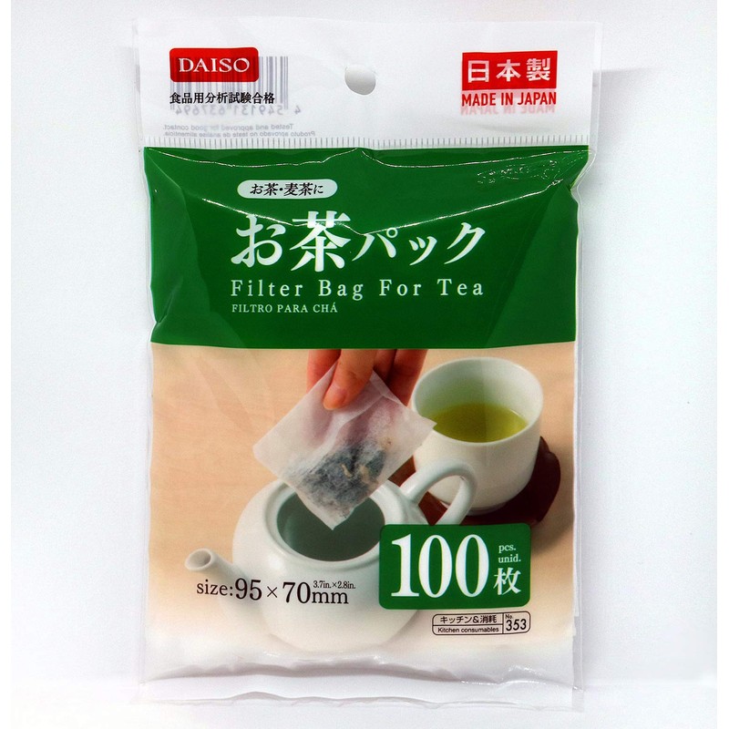 Daiso 3 x100 pcs Disposable Filter Bags for Loose Tea